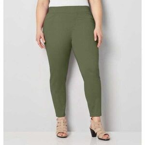 Avenue Butter Denim Pull On Ankle Pants Petite Plus Size 24 Petite NWT